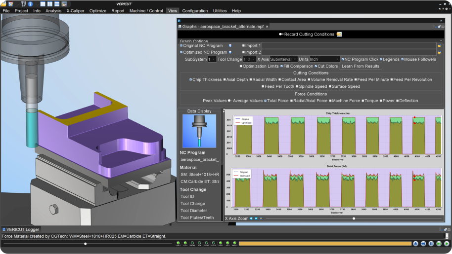 Vericut Force - CNC Optimization Software - Vericut USA